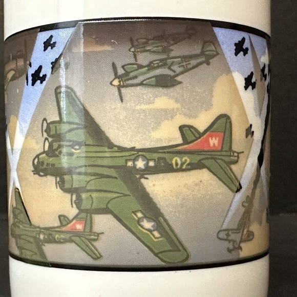 WONDERMUGS VTG USA Army-Air Force Air Battle, Heat Color Changing Mug/Cup - Picture 9 of 14